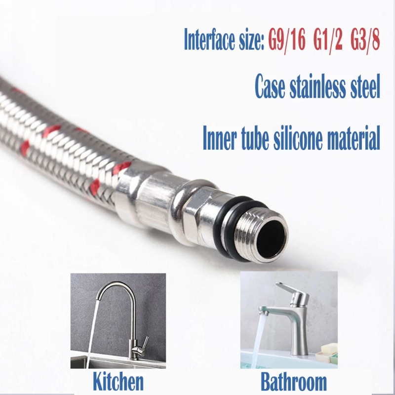 2PCS 60cm Flexible Plumbing Pi - Flexible Hose Braided avis et prix