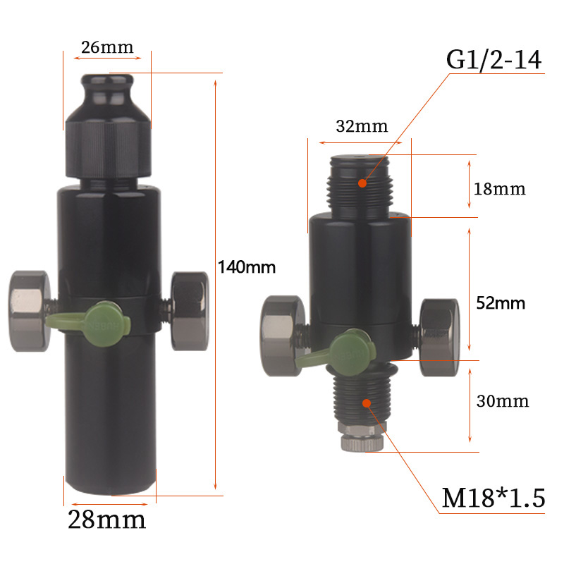 HPA Scuba M18*1.5 Pressure Reg - Float Ball Valve avis et prix