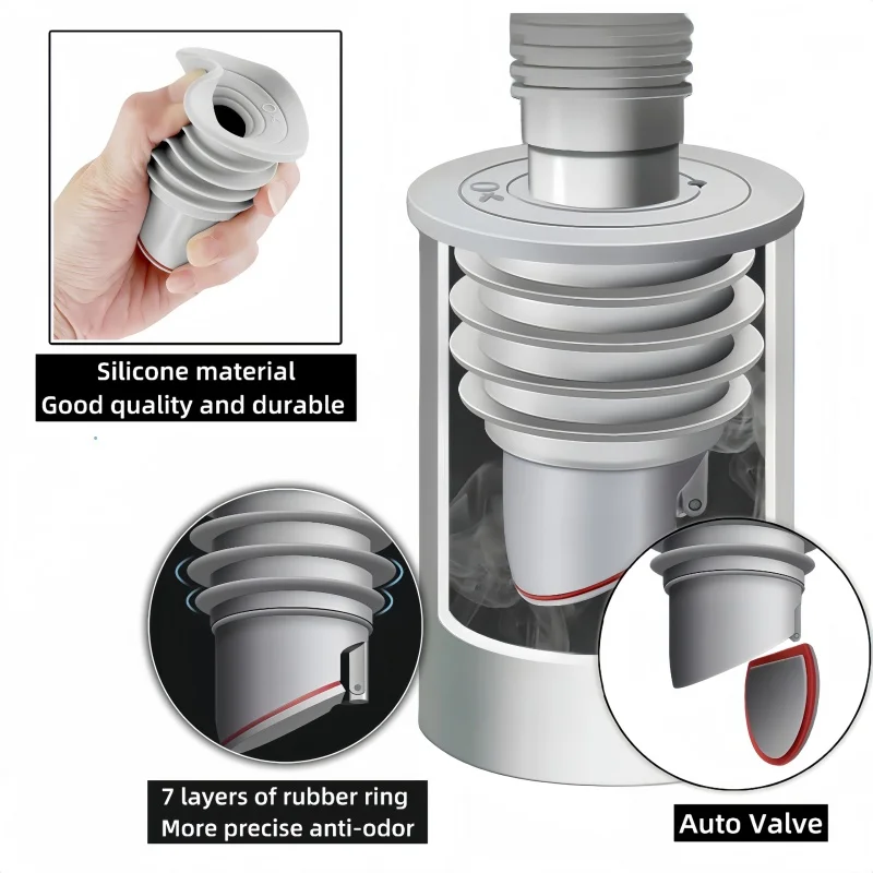 Silicone Sink Stopper Sewer Pi - Drain Pipe Clip avis et prix