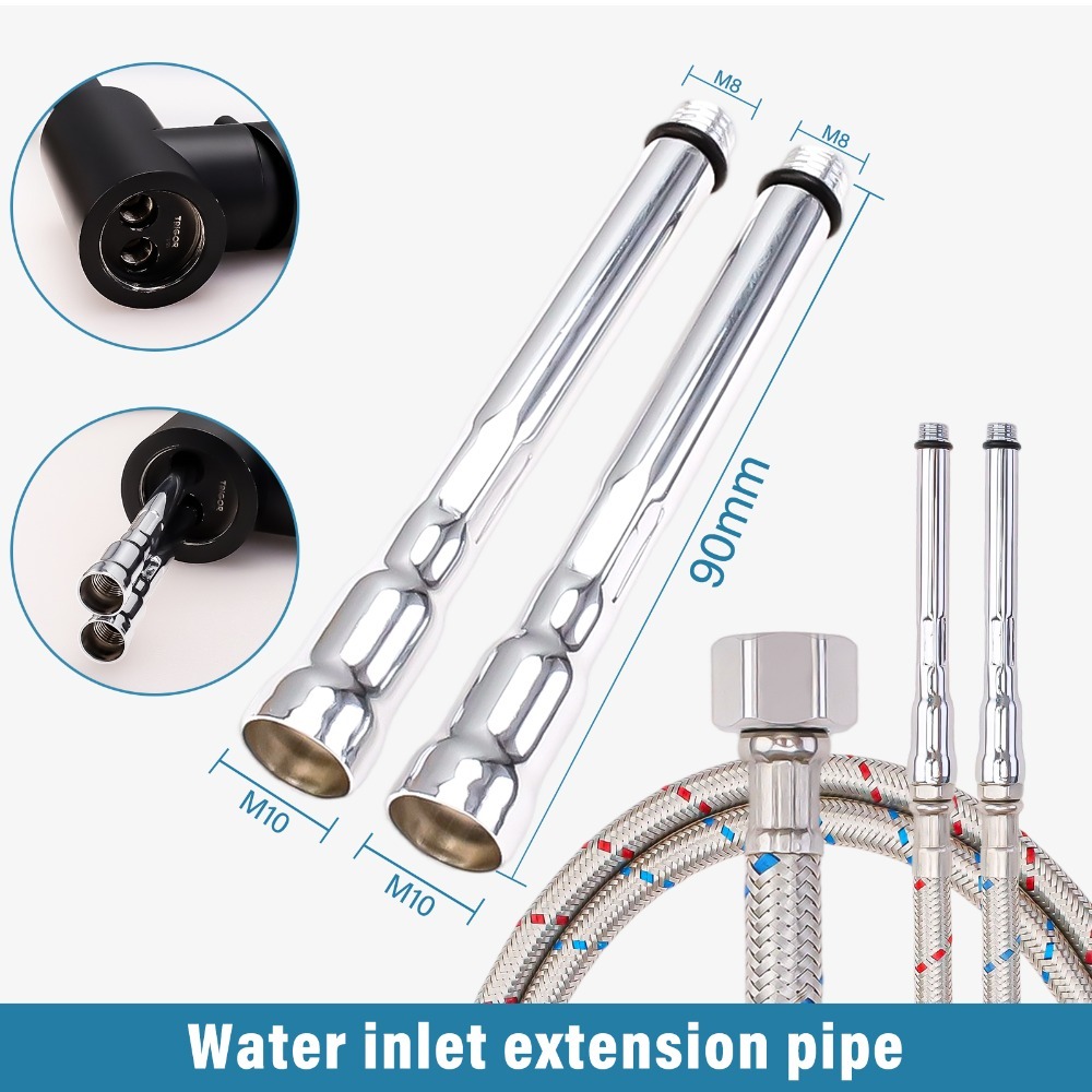 2PCS Flexible Plumbing Pipes G - Flexible Hose Braided avis et prix