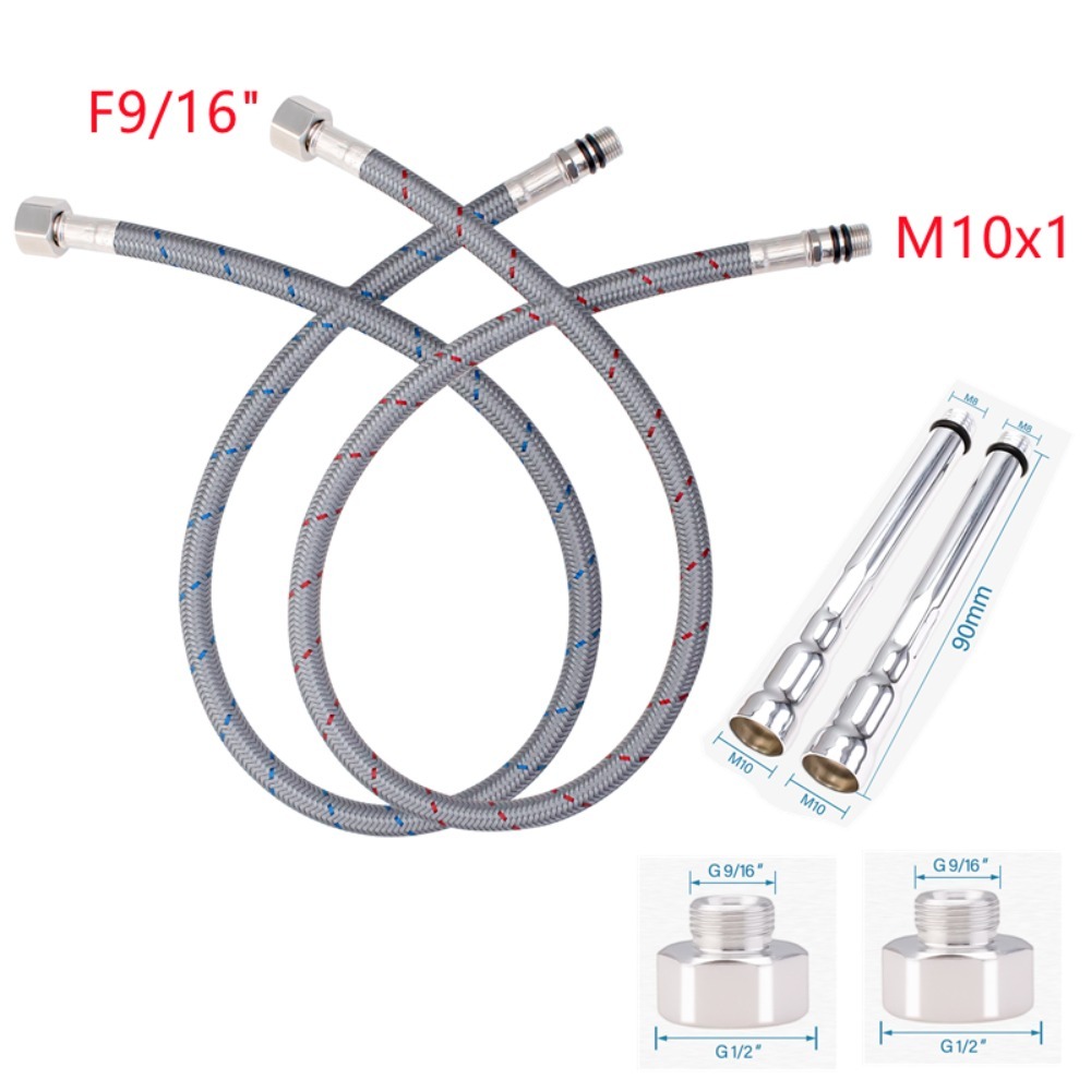 2PCS Flexible Plumbing Pipes G - Flexible Hose Braided avis et prix