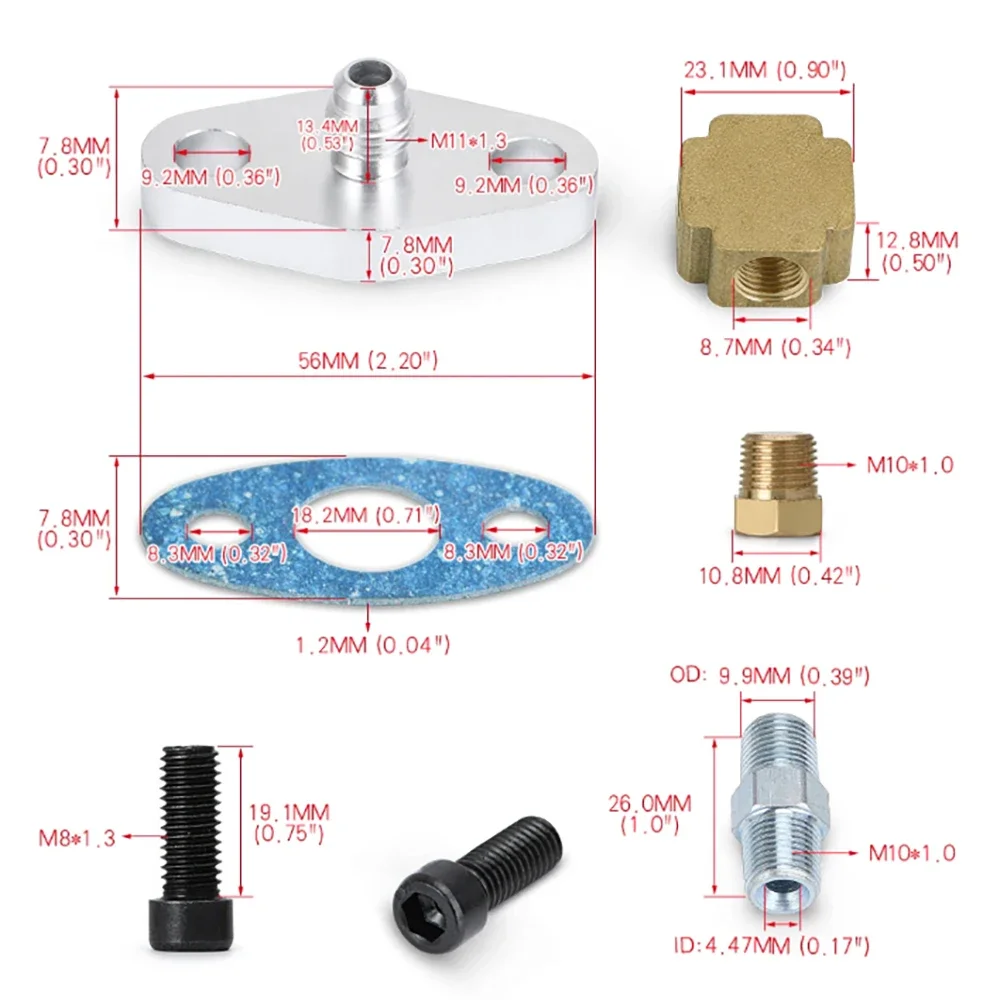 Turbo Oil Feed Line Kit Oil Re - Flexible Hose Braided avis et prix