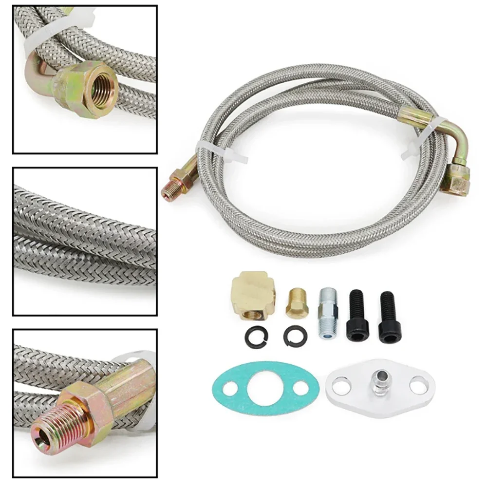 Turbo Oil Feed Line Kit Oil Re - Flexible Hose Braided avis et prix
