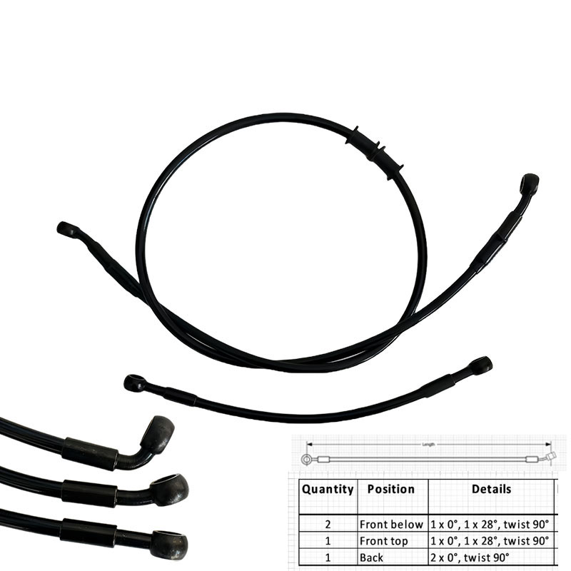 AN3 Moto Hydraulic Stainless S - Ptfe Tape Thread avis et prix