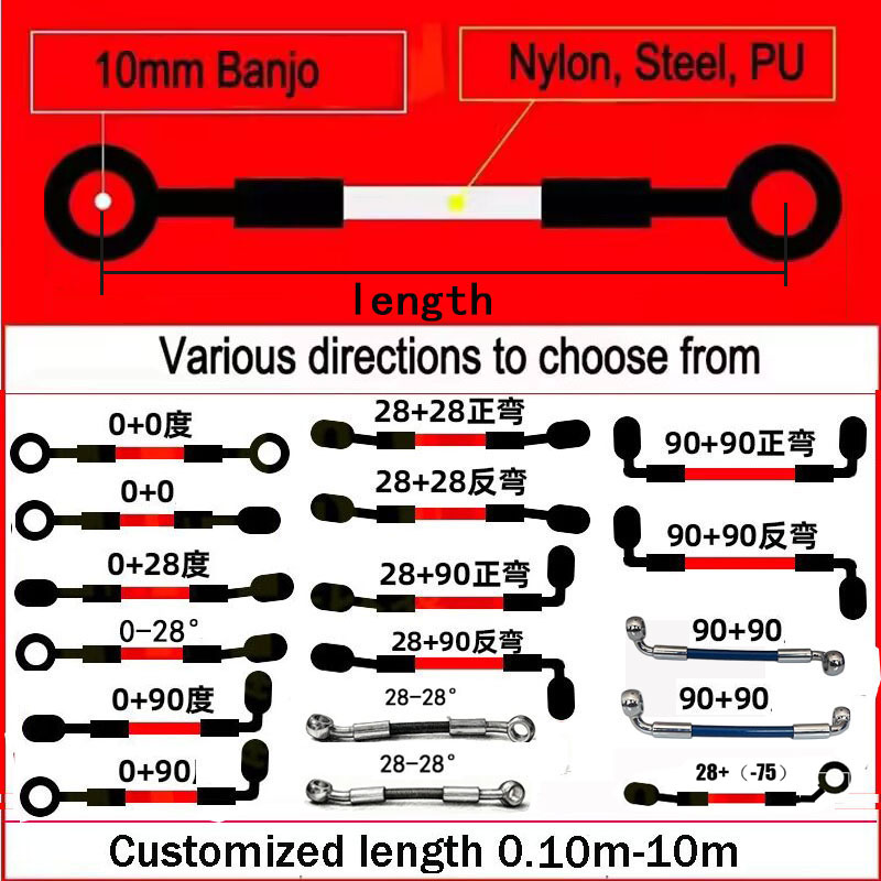 AN3 Moto Hydraulic Stainless S - Ptfe Tape Thread avis et prix