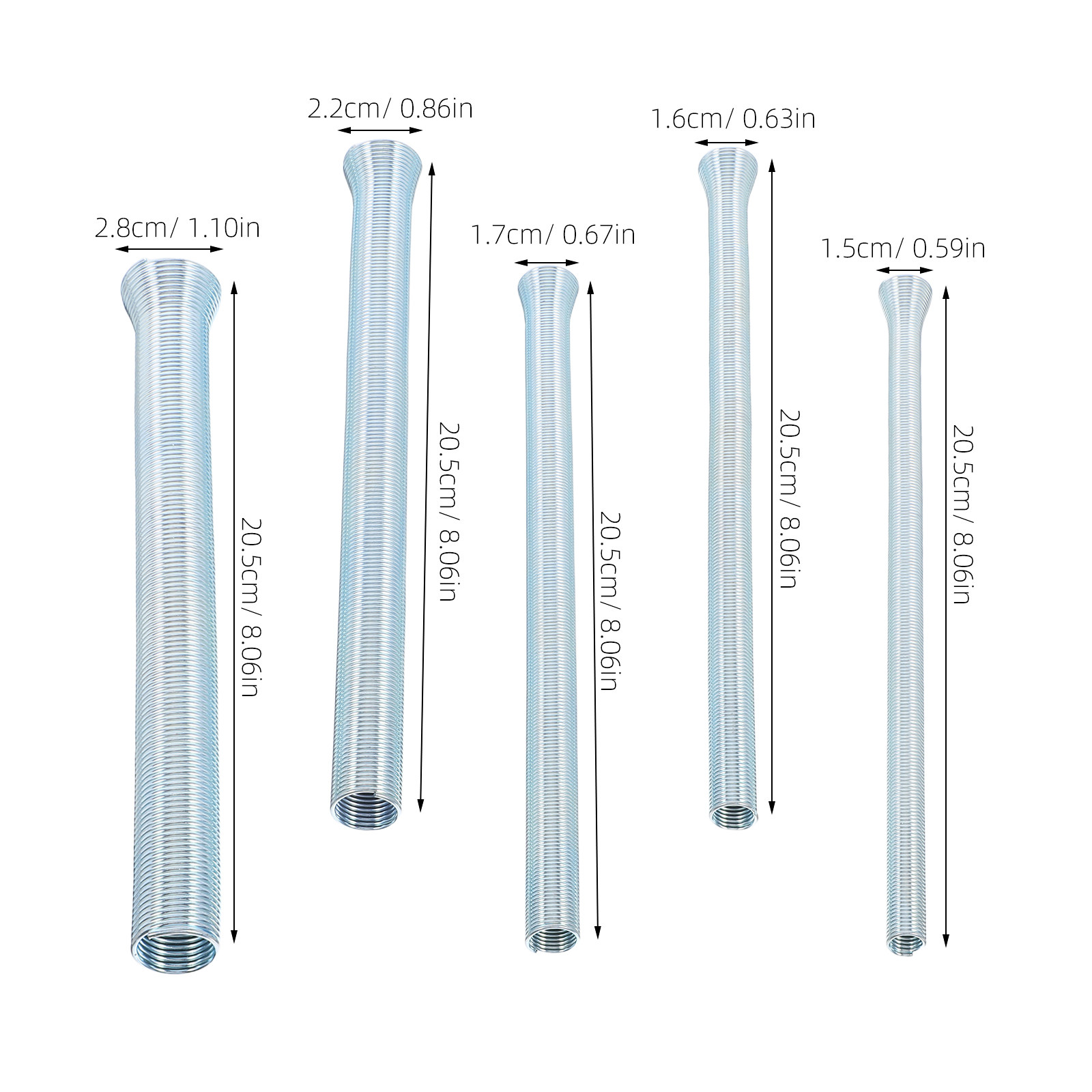 5Pcs Spring Tubing Bender Kit  - Pipe Bending Spring avis et prix