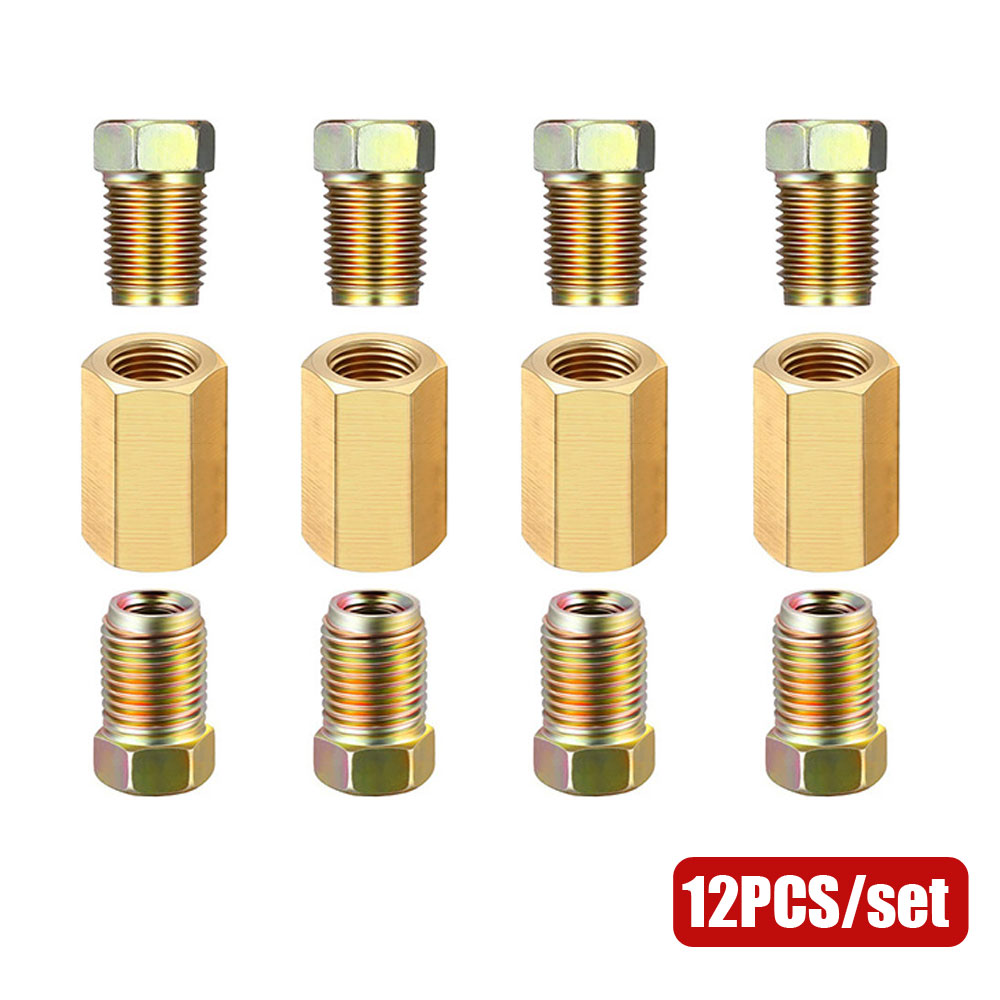 12pcs 3/16 (3/8-24 Inverted) B - Compression Fitting Brass avis et prix