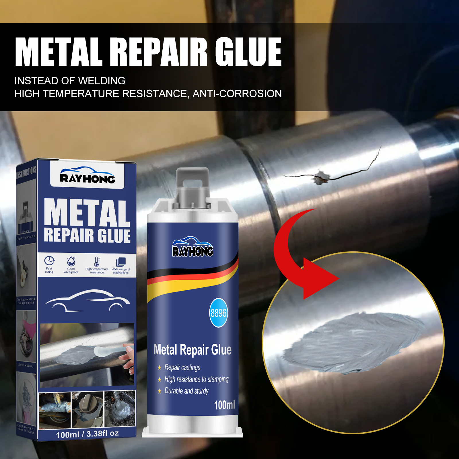 100ml Industrial Metal AB Cast - Solvent Weld Cement avis et prix
