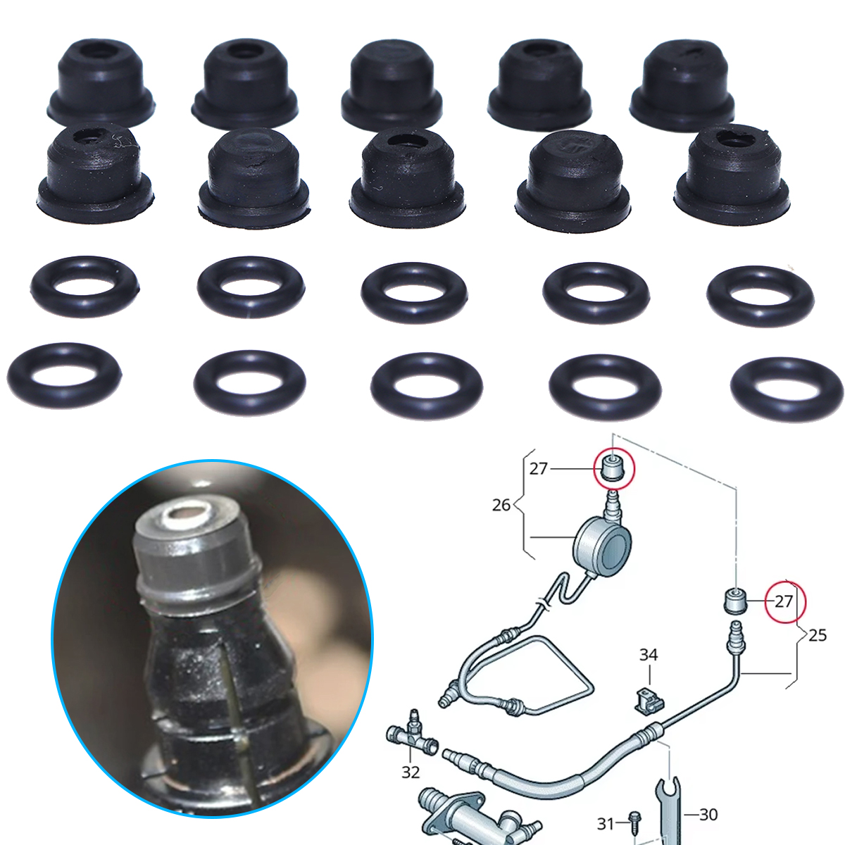 For Fiat Ulysse Peugeot 806 19 - Plastic Pipe Clip avis et prix