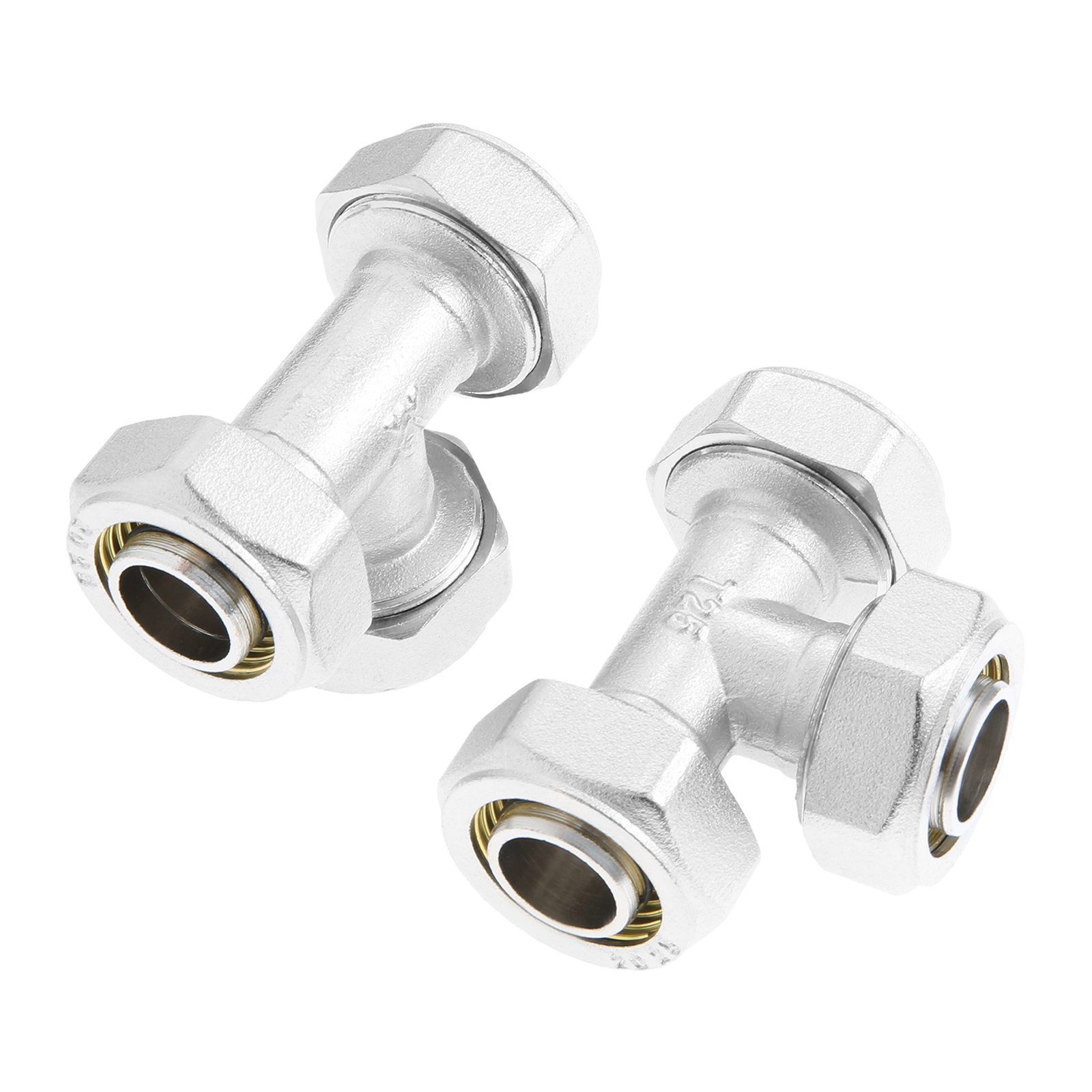 2Pcs 3/4’’ Tee Air Line Fittin - Compression Fitting Brass avis et prix