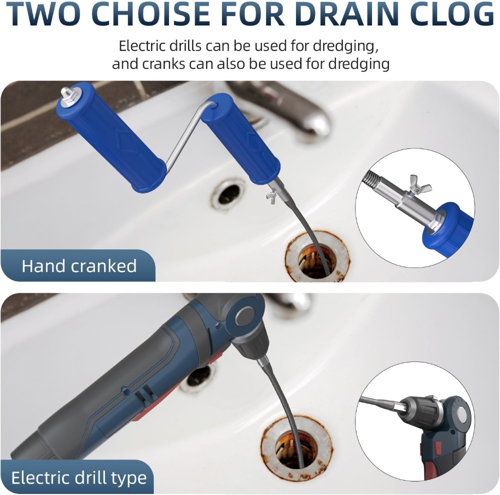 Drain Snake 16.4ft x 6mm Auto  - Drain Snake Flexible avis et prix
