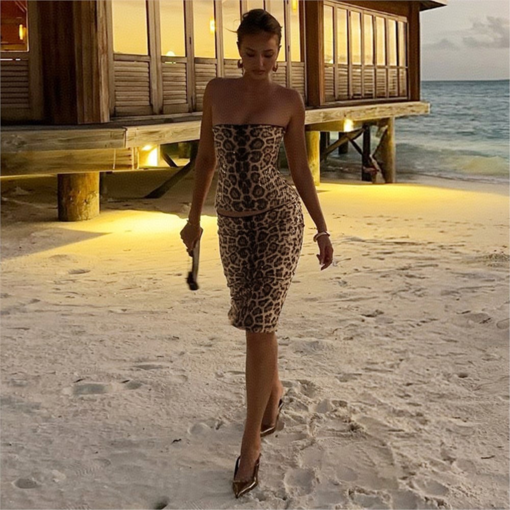 Woman 2 Piece Set Outfit Sexy  - Pipe Bending Spring avis et prix