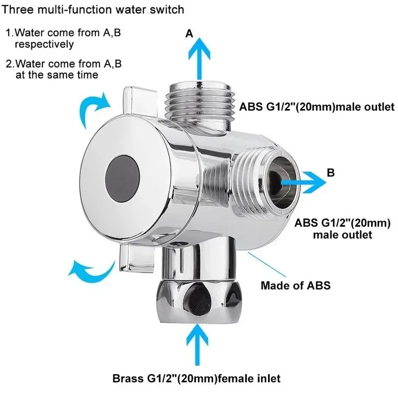 Diverter Valve G1/2 Splitter 2 - Shower Valve Cartridge avis et prix