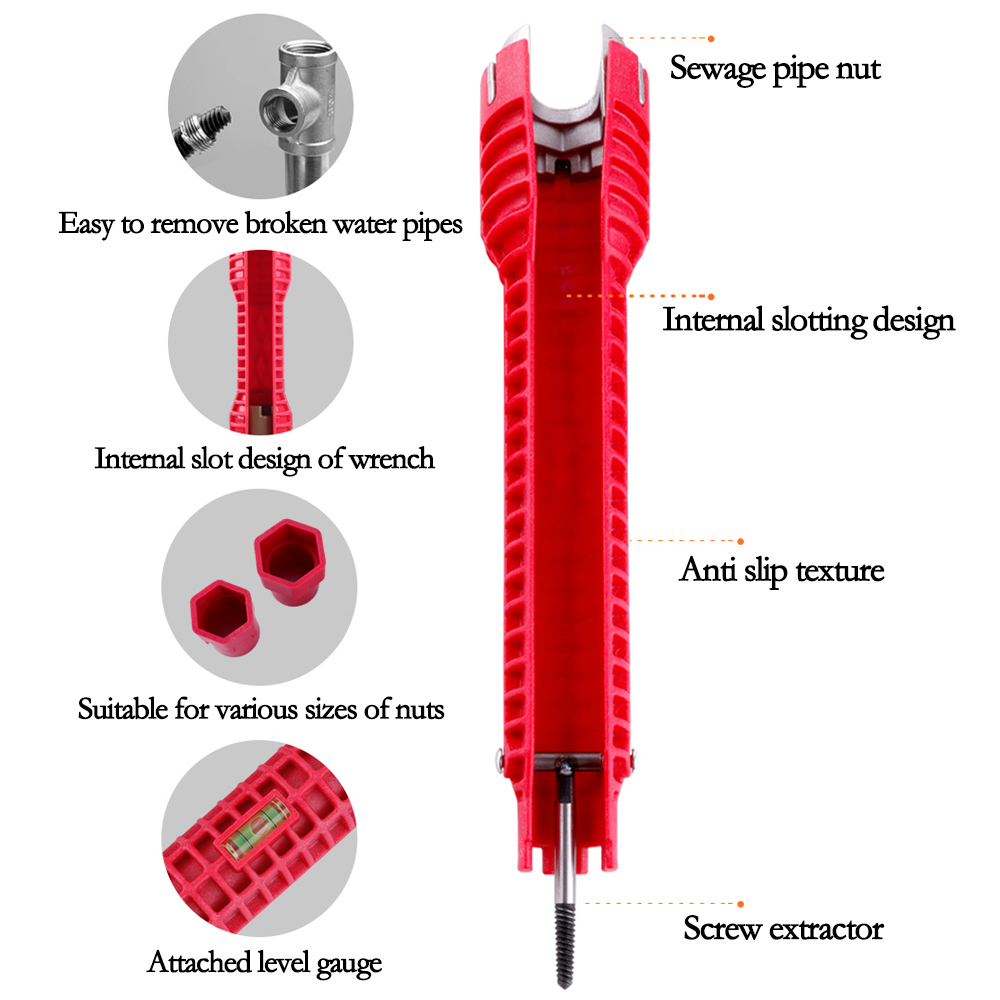 Three head red Sink wrench 8-i - Pipe Freeze Spray avis et prix